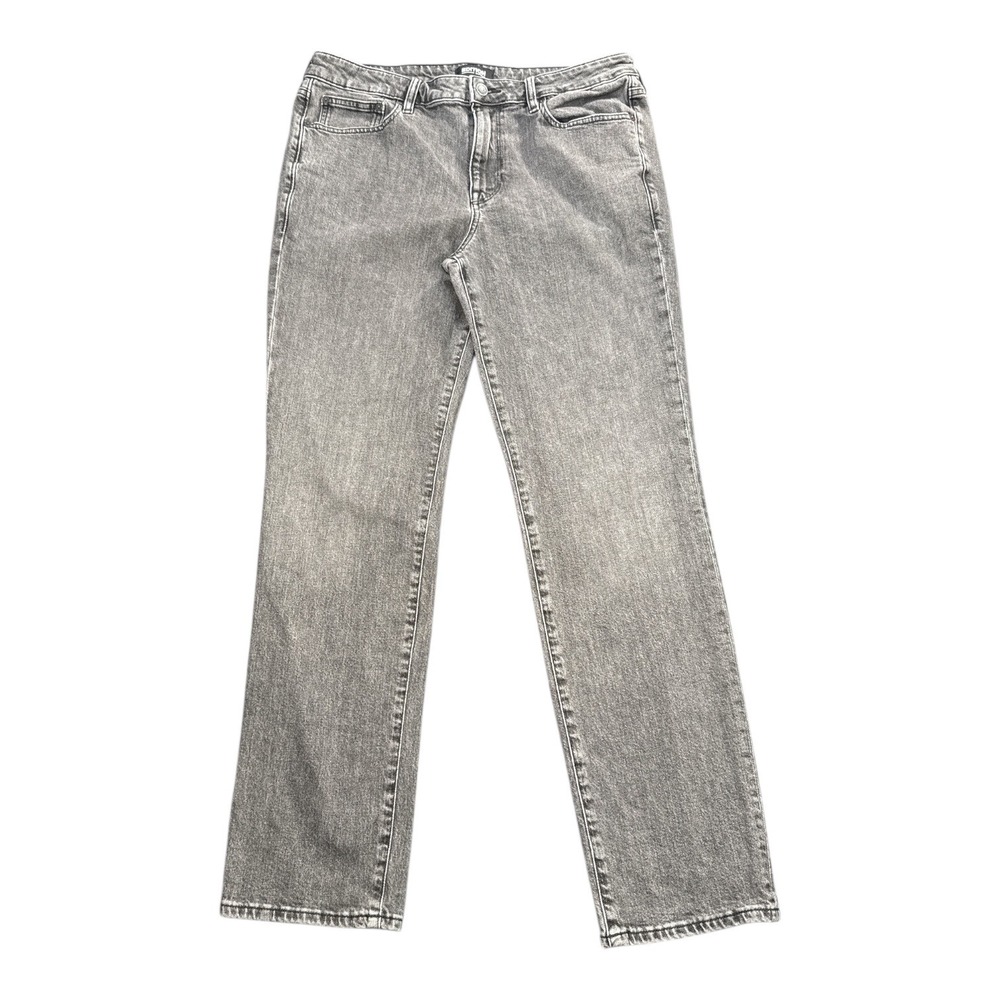 Edition Express Women's Slim‎ Straight Grey Wash Denim Jeans Size 34x32